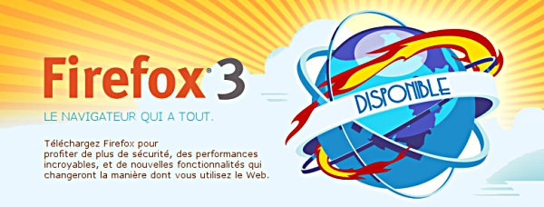 Firefox 3 Disponible